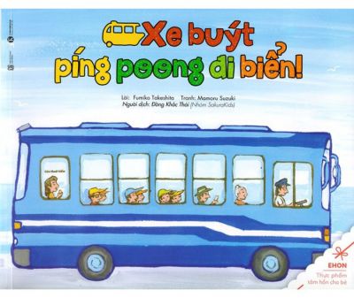 ehon xe buýt ping pong đi biển